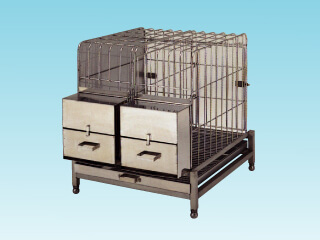 Two-chamber Miniature Pig Cage (CPI-2):CL-0270