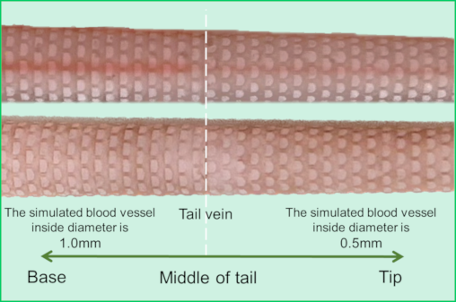 Tail size and texture